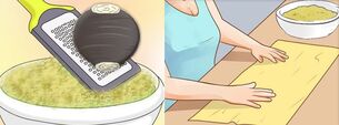 Making a medicinal compress from radish
