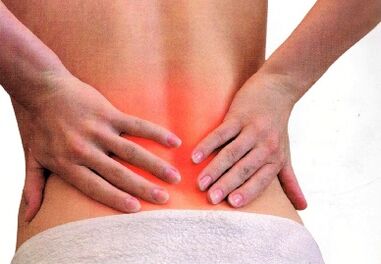 back pain in a woman